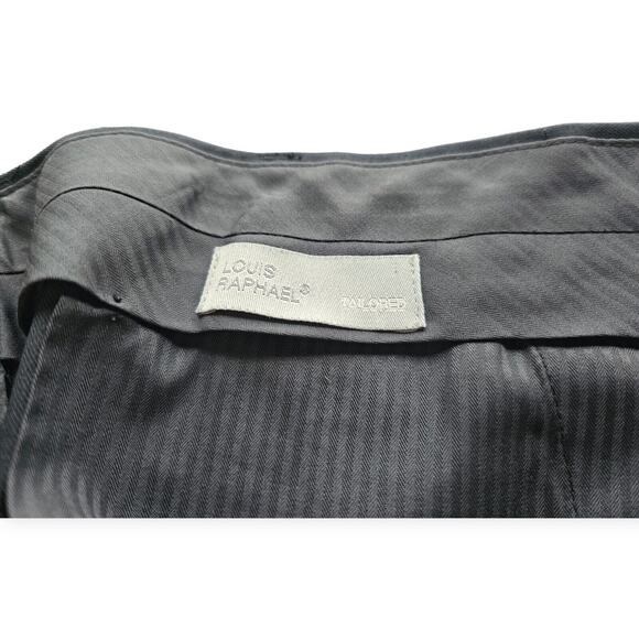 Louis Raphael Tailored Fit Men's Black 36x30 Dress Pants 100% Polyester - Picture 5 of 9